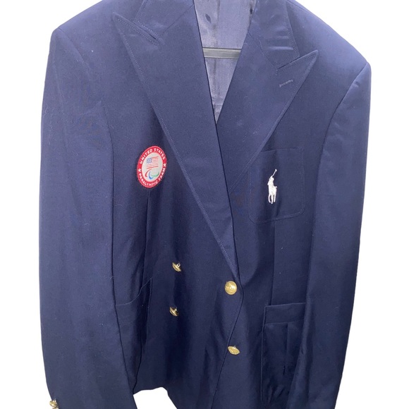 Ralph Lauren Navy Double-Breasted Blazer with Gold Buttons - Picture 6 of 15